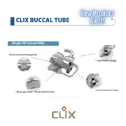 Clix Convertible First Molar Bondable Tubes (Pk of 10 Sets)